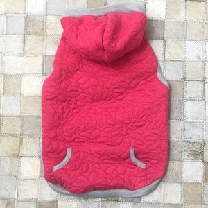 NWOT GREAT CHOICE Hot Pink Quilted Stitch Hoodie Sz M